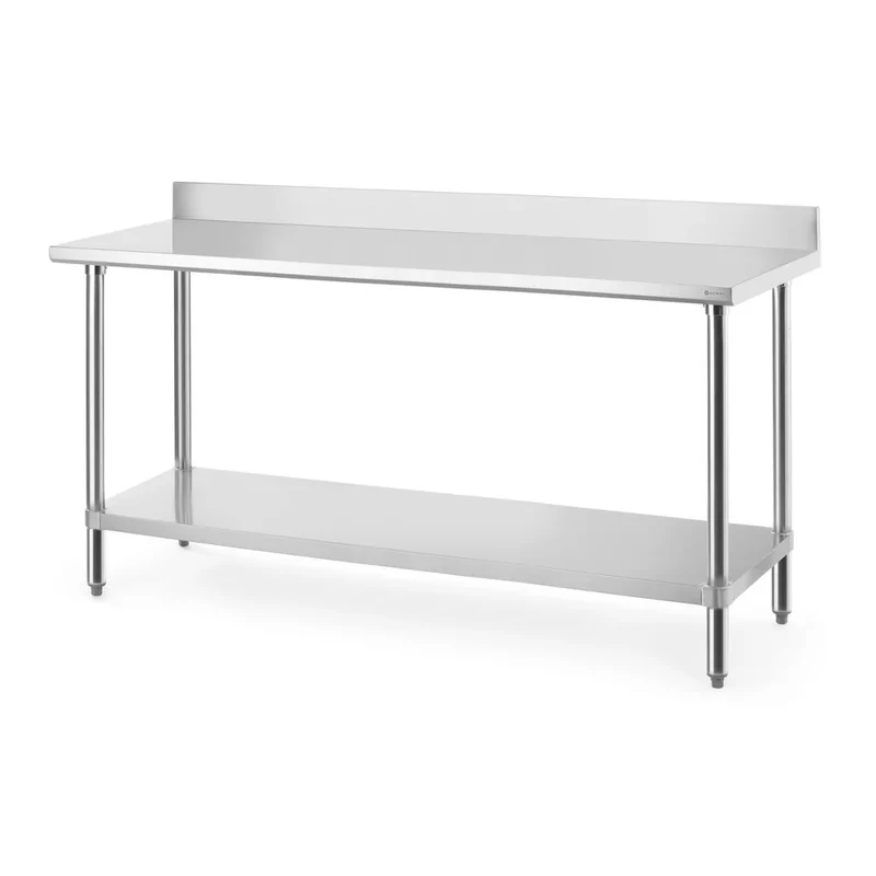 Work table with backsplash