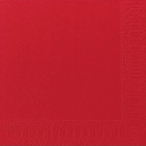 Servetten rood 33x33 2pl.16x125st