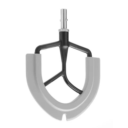 Flat beater with silicone rim