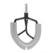 Flat beater with silicone rim