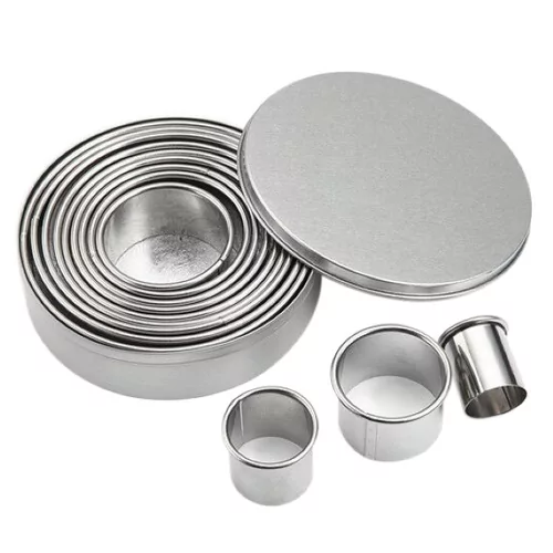 Set emporte pièces 14p rond lisse 12 cm