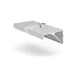 Wall-mounted extractor hood, angled