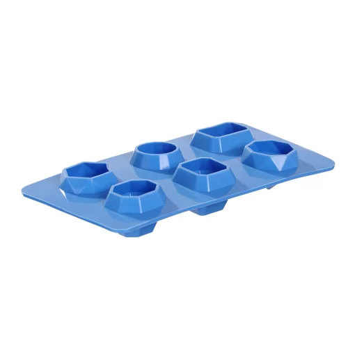 Ice cube mould gem-shaped