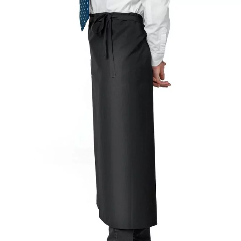 Gastropro tablier poly./coton L100cm noir 3 poches
