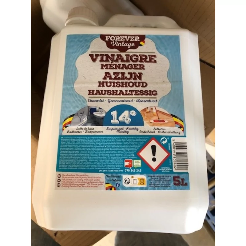 Vinaigre ménager pour le nettoyage 5 l