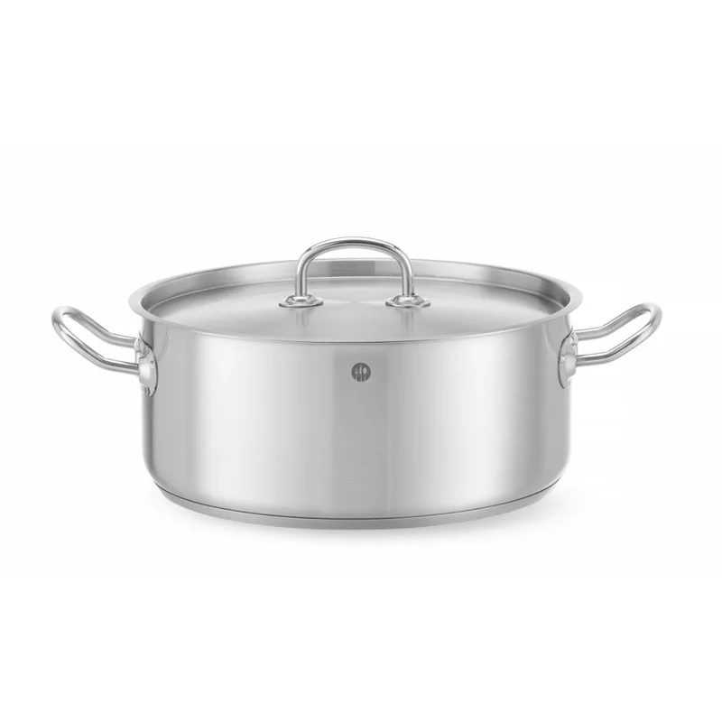 Stew pot low - with lid