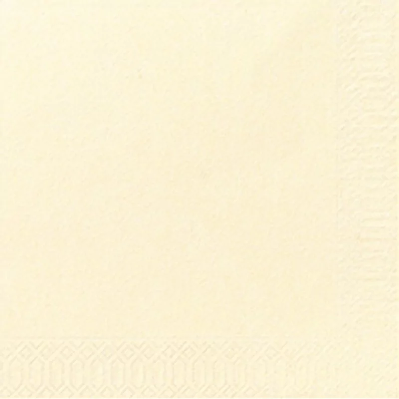 Serviettes cream 33x33 2pl.16x125p