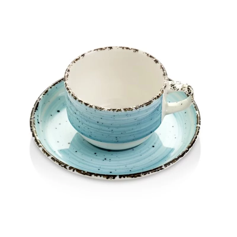 Gural Ent bleu tasse et soustasse 170ml