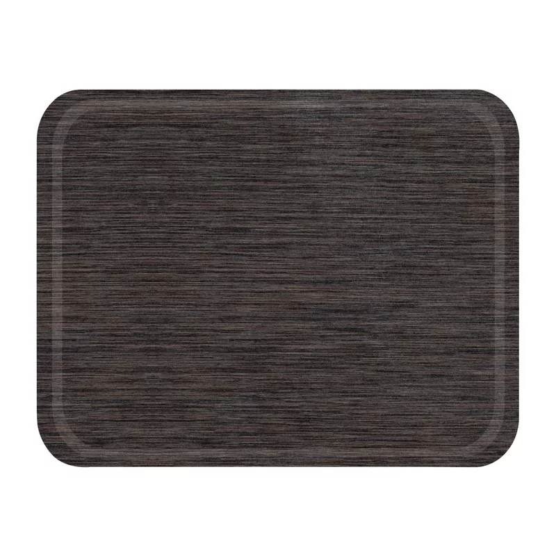 Plateau de service en mÃ©lamine Roltex Self antidÃ©rapant 46x36cm wengÃ©