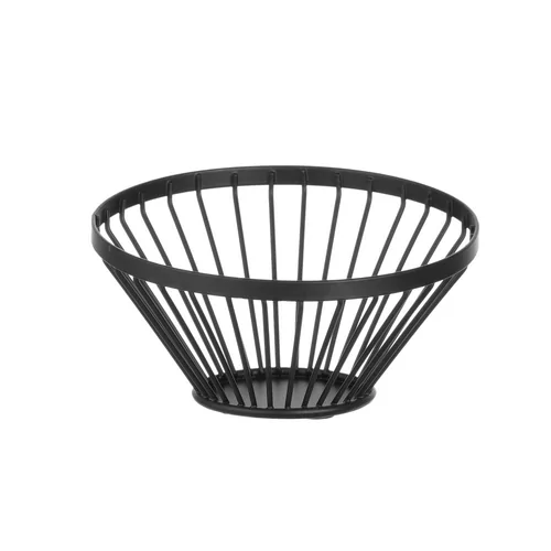 Fruit basket angled round black