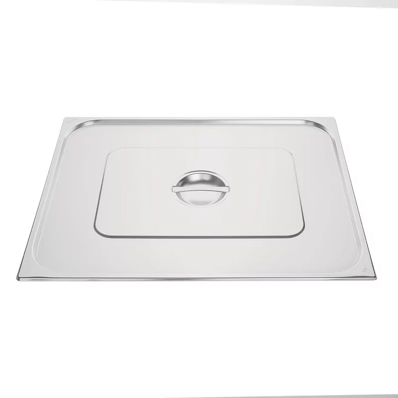 Couvercle GN 2/1 inox double Vogue