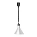 Rise and fall heat lamp, conical