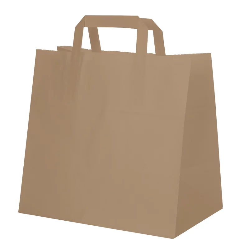 Sac.en pap.kraft brun 22x10x28cm 250p