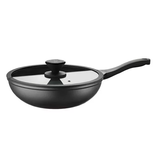 Pintinox Pro wok avec couvercle D300xH90mm 4.8L