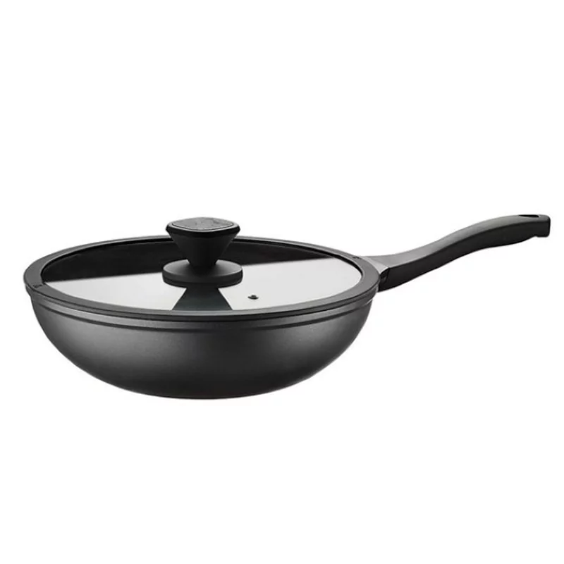 Pintinox Pro wok avec couvercle D300xH90mm 4.8L