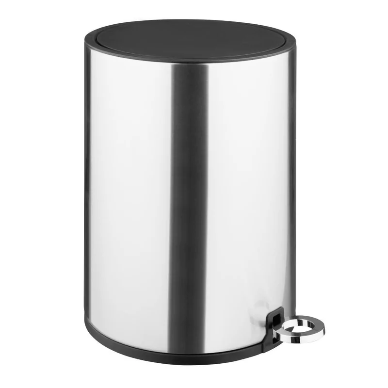 Jantex Ronde Geborsteld Stalen Pedaalemmer 6Ltr