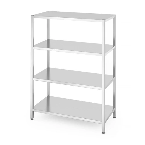 Rack de stockage avec 4 étagères pleines – vissé