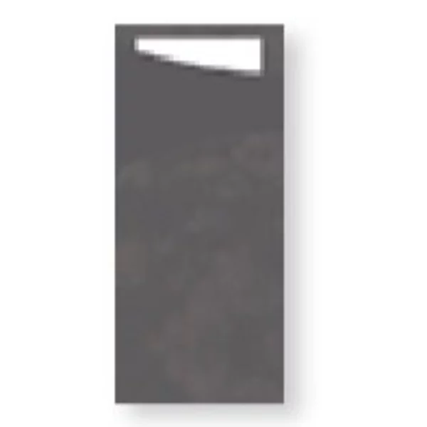 Sachetto gris+serviette blanche 500p