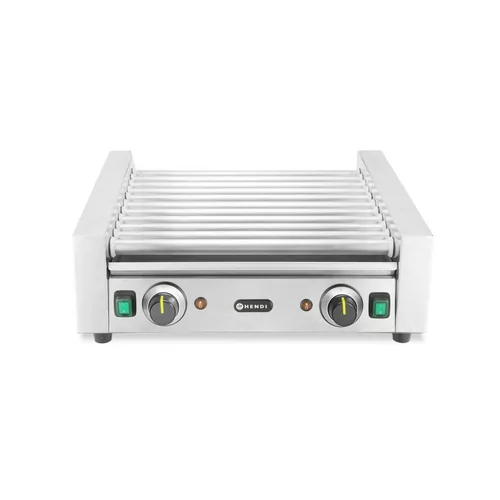 Sausage rolling grill, 2 zones