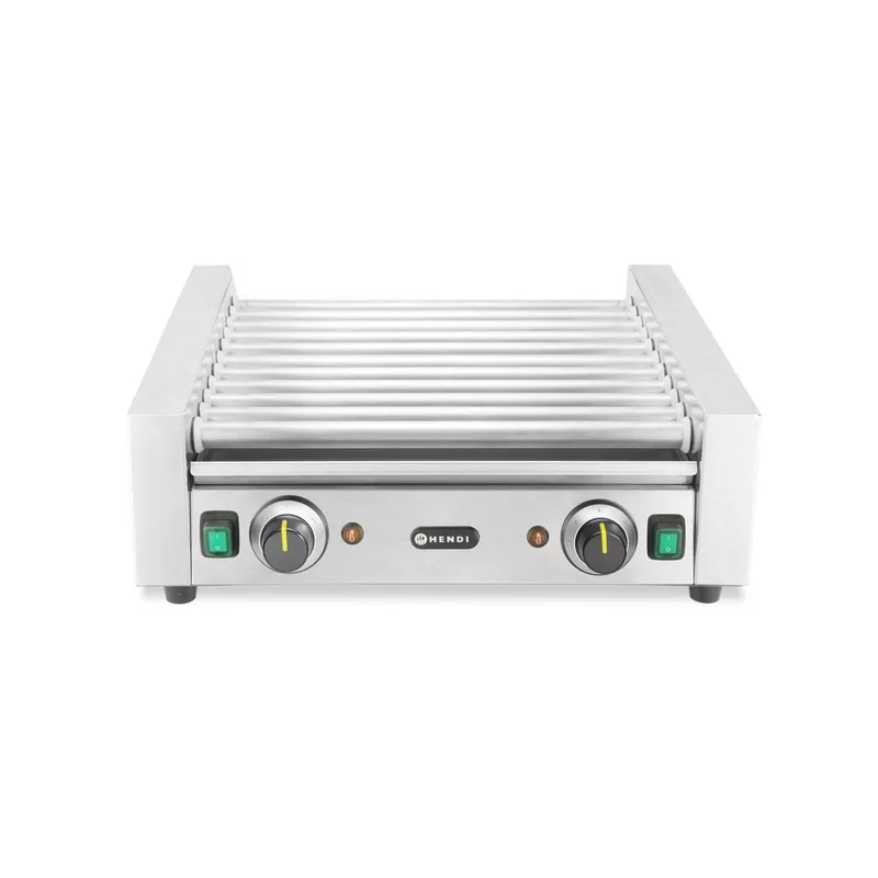 Sausage rolling grill, 2 zones