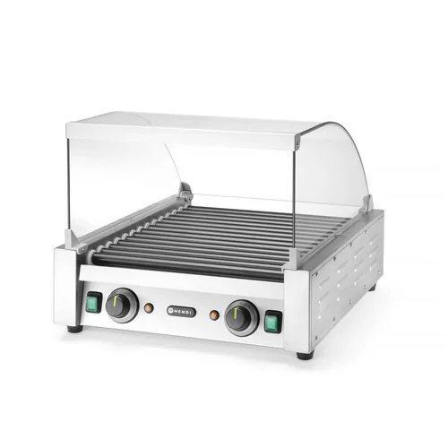 Couvercle en verre pour grill roulant pour saucisses