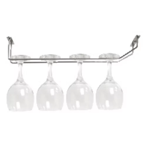Rail de plafond pour suspension verres inox L400xB35mm