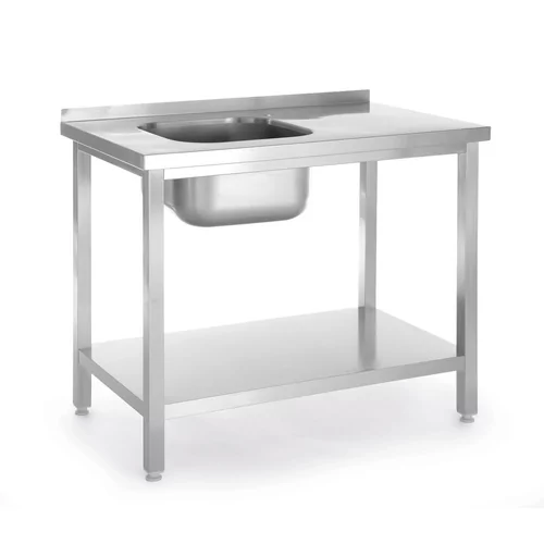 Table d’évier avec étagère, vissée