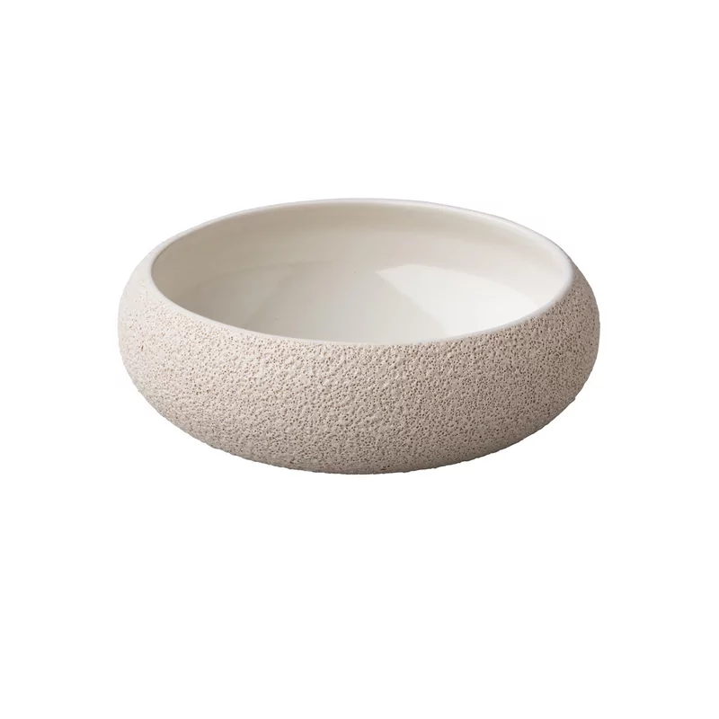 Vulcanic bord gebogen diep wit M 19,5 x 6,7 cm