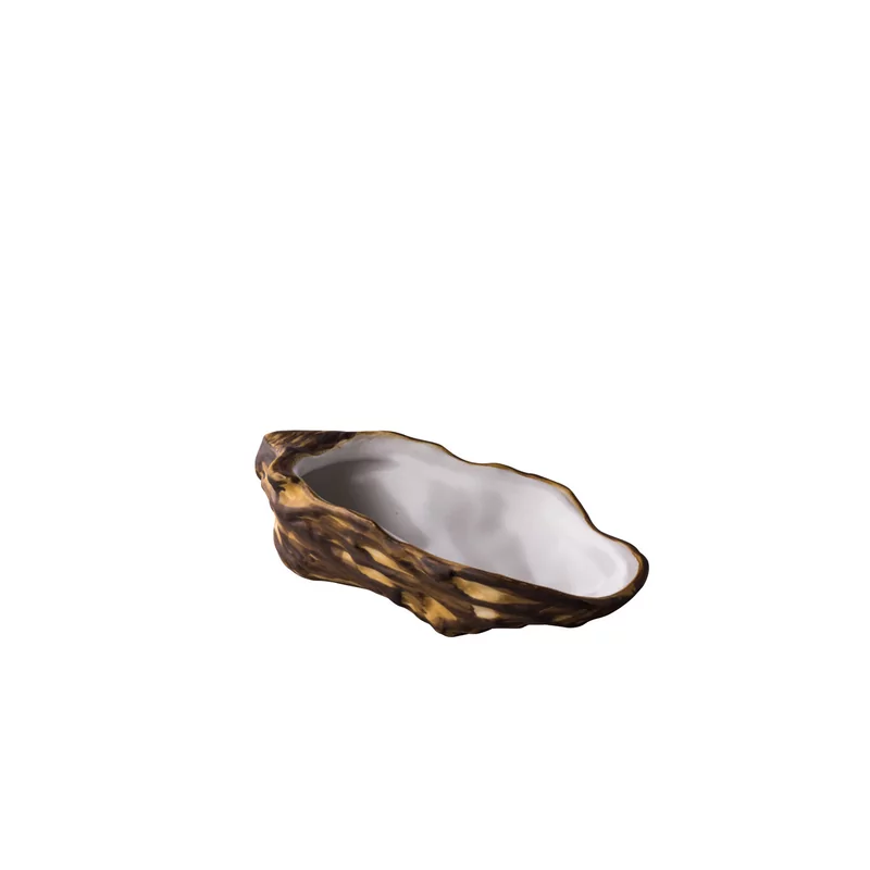 Oyster schelp wit 13,2 x 7,4 x 4 cm