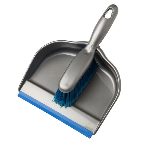 Dustpan plastic + hand brush PVC