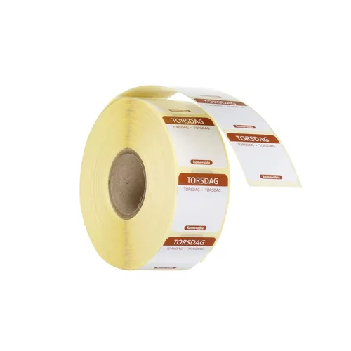 Daily food safety labels, multi-use, easy removable