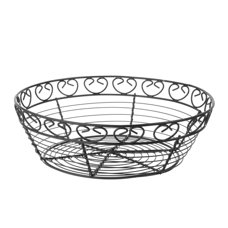 Wire basket deco round