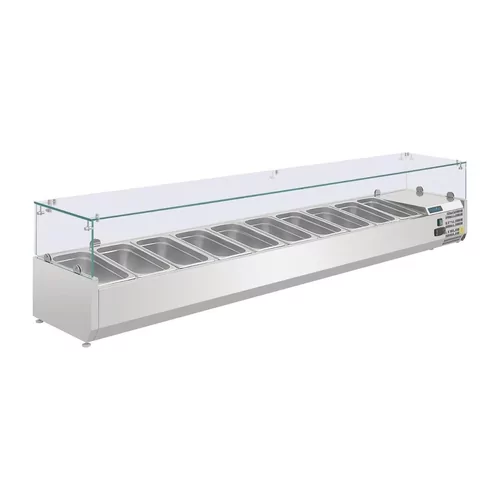 Polar G-serie opzetkoelvitrine 10x GN 1/4