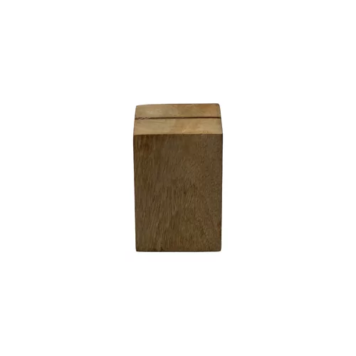 Buffet cardholder mangowood 8 x 5.5 x 5.5 cm