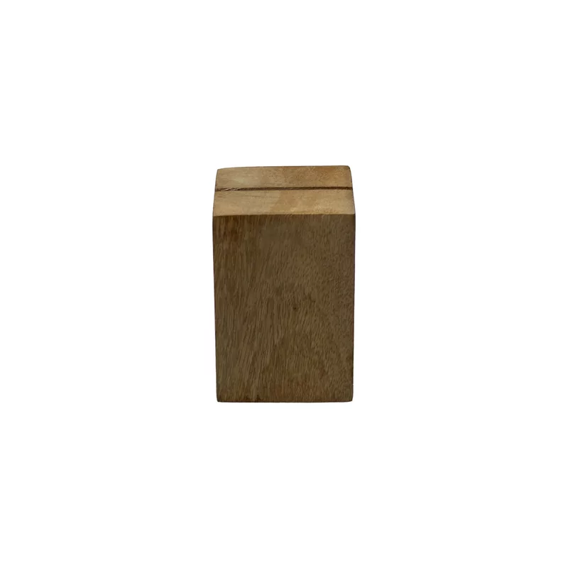 Buffet cardholder mangowood 8 x 5.5 x 5.5 cm