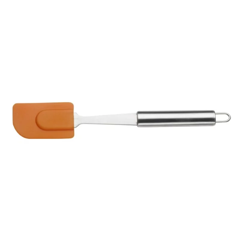 Orange Pannenlikker silicone met inox handvat L280mm
