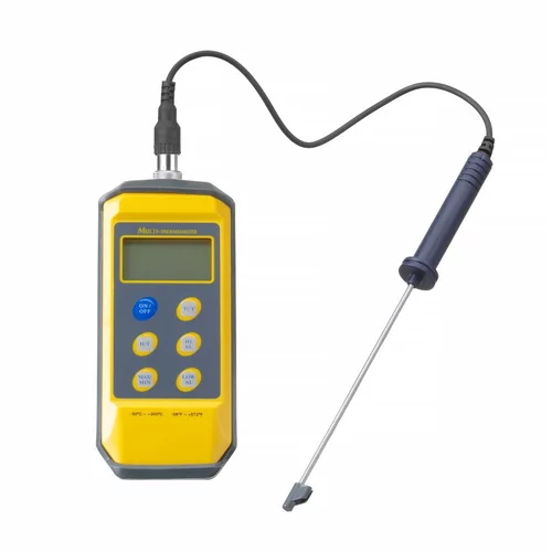 Thermometer with probe