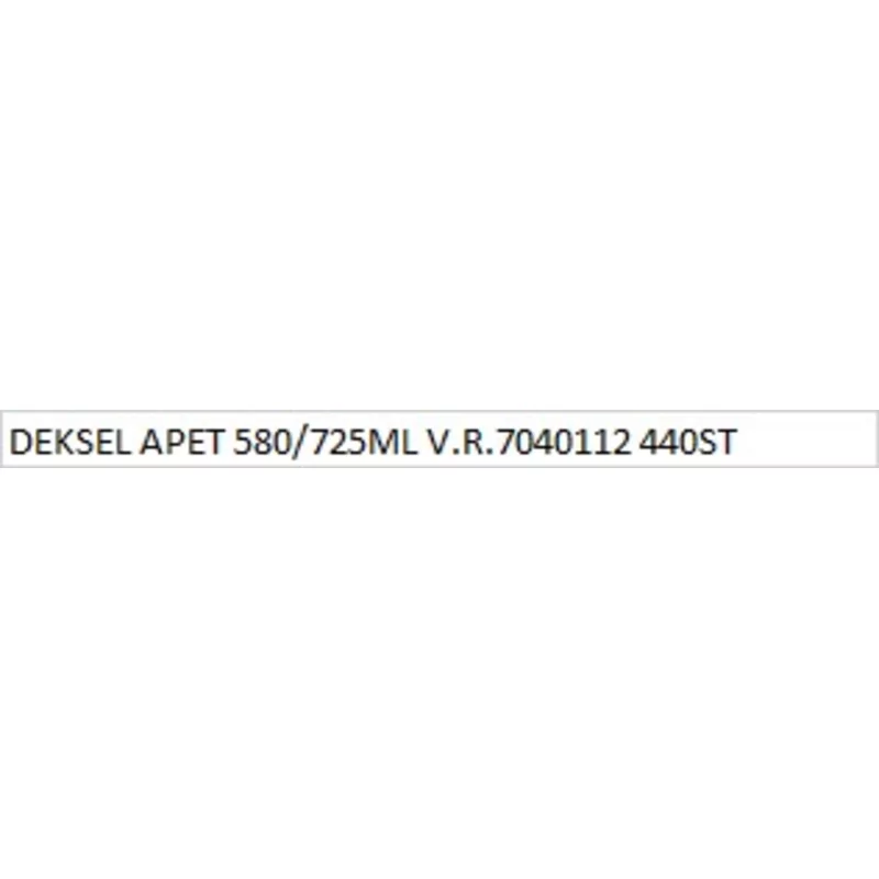 Couv.apet 580/725ml p.r.7040112 440p