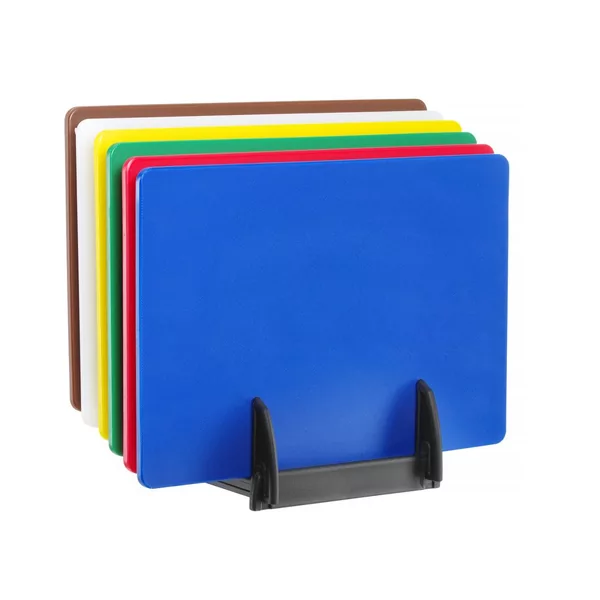 Set van 6 HACCPsnijplanken met rek