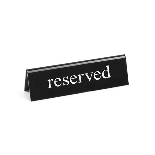 Chevalet de table réservé