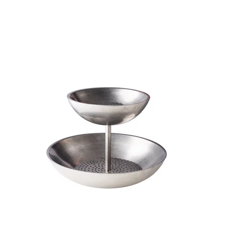 Etagère fruit de mer 2-lagen vintage 40/27 x 33 cm