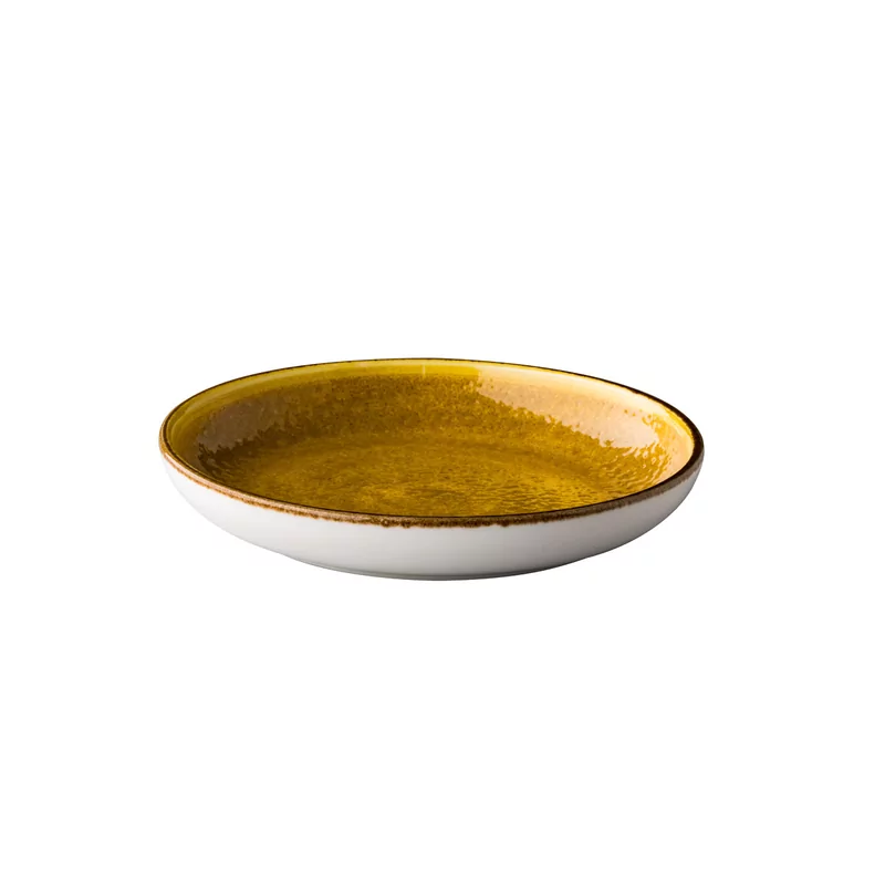 Jersey bord rond diep geel 23,5 cm
