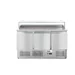 Three door pizza counter 380L