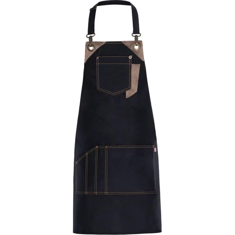 Picasso Tablier en polyester noir L80xB80cm