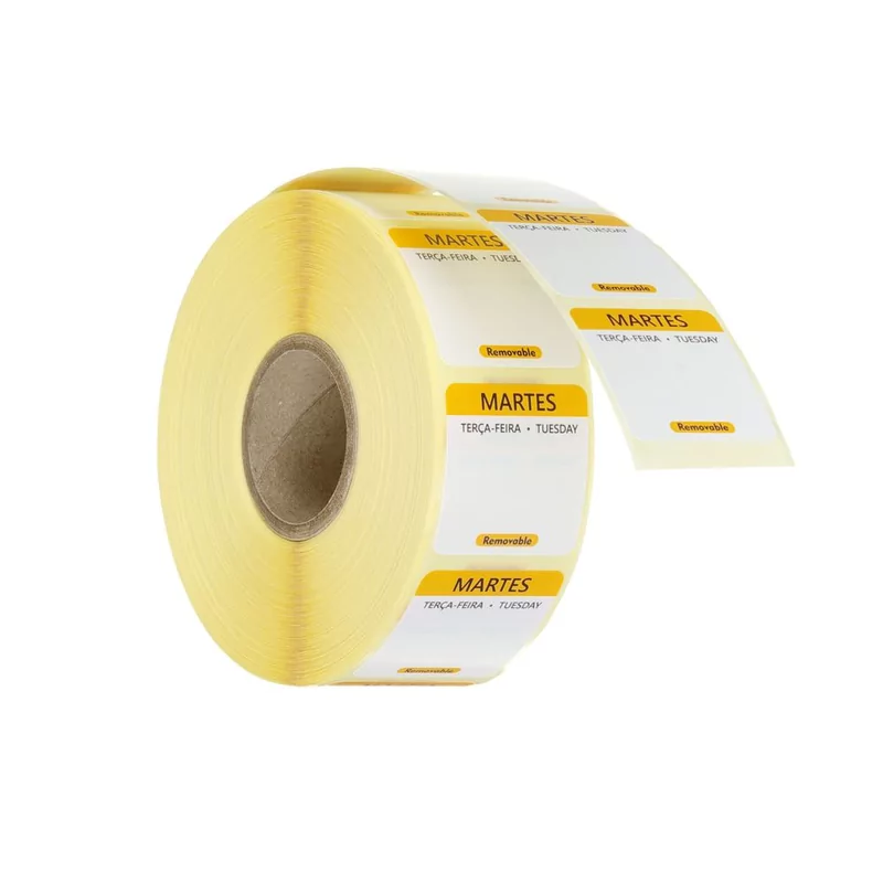 Daily food safety labels, multi-use, easy removable