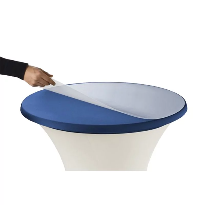 Beschermplaat kunststof D77cm voor statafel D80cm