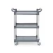 3-shelf polypropylene service cart, small