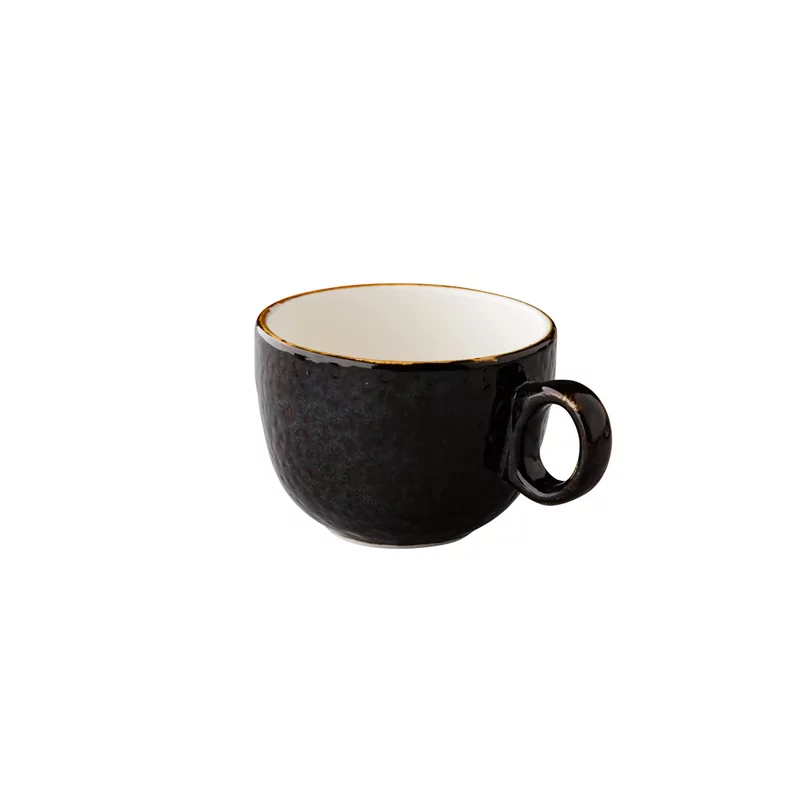 Jersey latte koffiekop stapelbaar bruin 350 ml