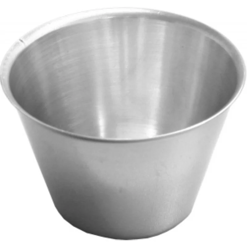 Ramequin inox 18/8 Ø60xH40/bodem 35mm - 60ml