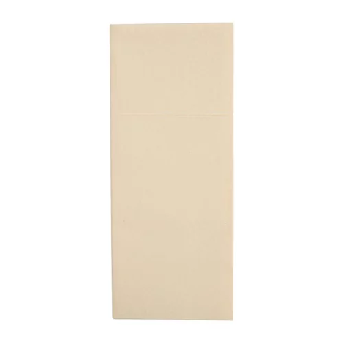 Serviettes pochettes Airlaid Fiesta Recyclable Premium Tablin crÃ¨me 48x40cm (lot de 400)